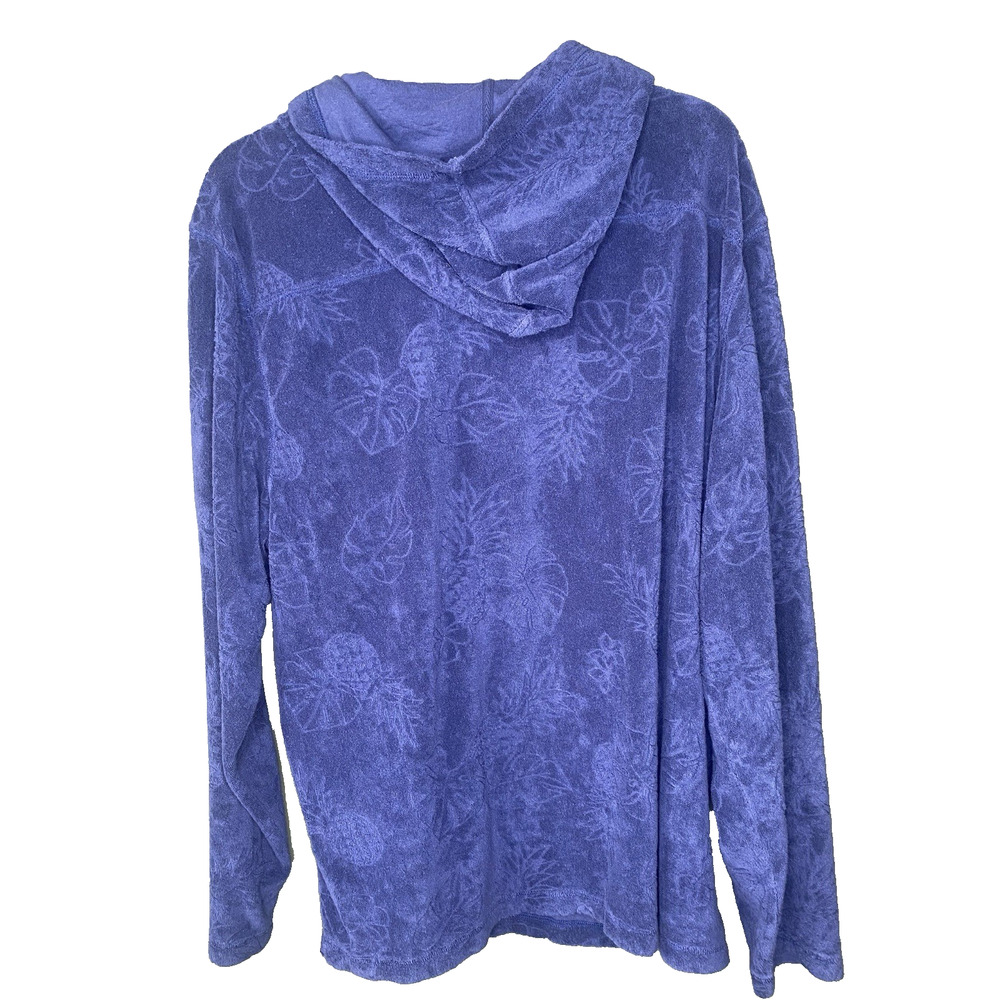Tommy Bahama Sweatshirt Mens Size XL Navy Blue Paradise Poolside Towel Hoodie - Picture 3 of 9